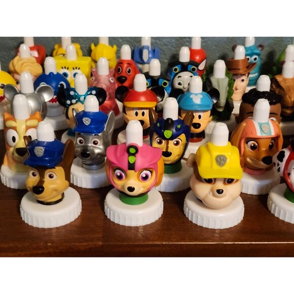 Lot of 45 Good 2 Grow Bottle Toppers Disney Toy Story TMNT Paw Patrol Bluey etc. - Picture 3 of 11